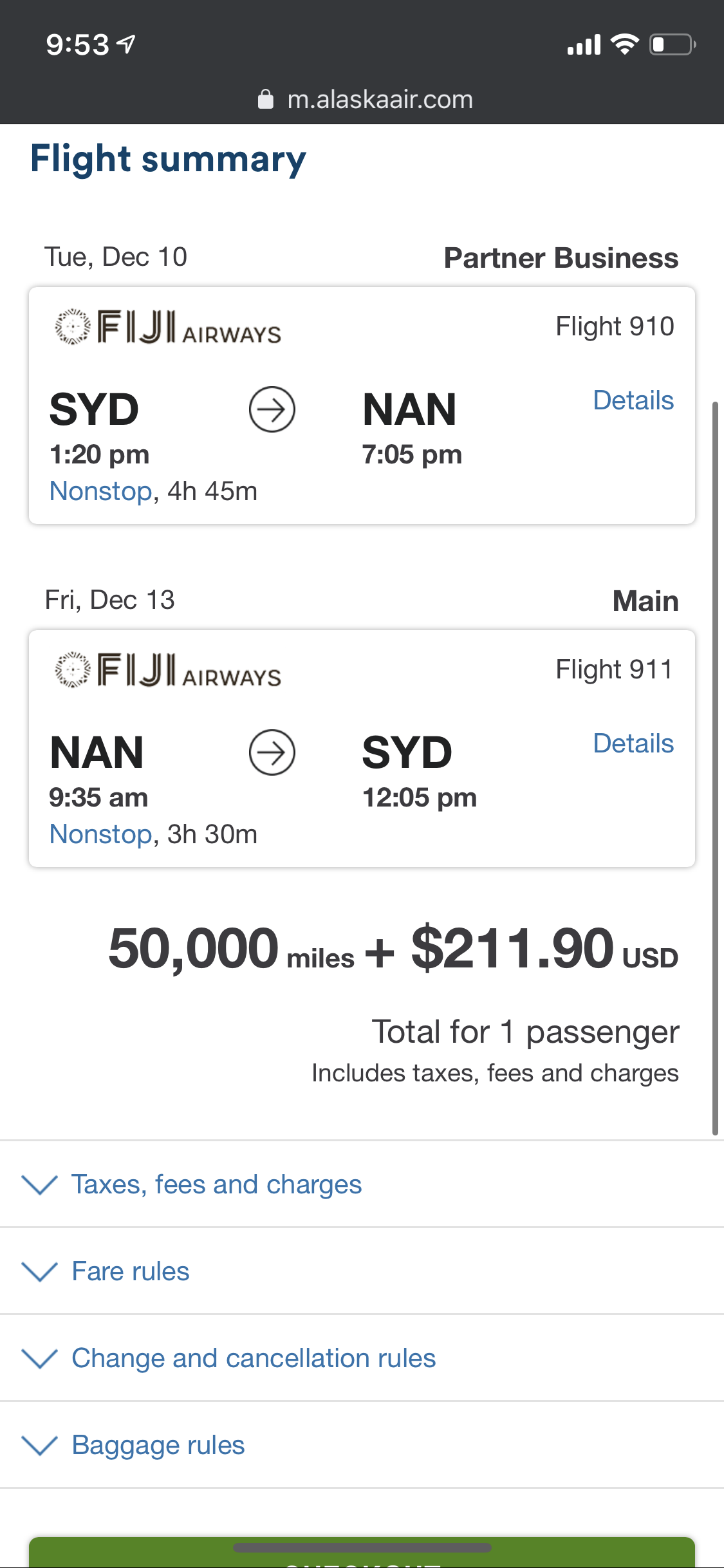Alaska Miles Booking