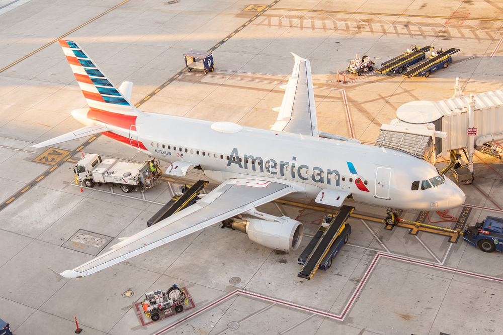 An American Airlines Plane in Phoenix