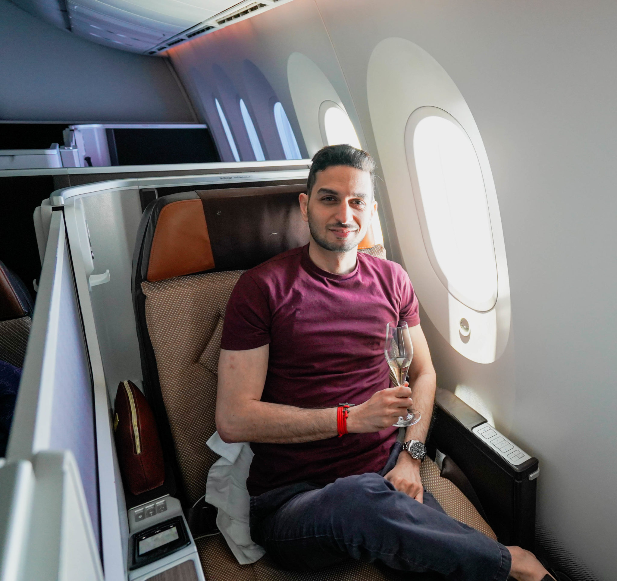 Oman Air B787-9 Business Class - Cherag Dubash