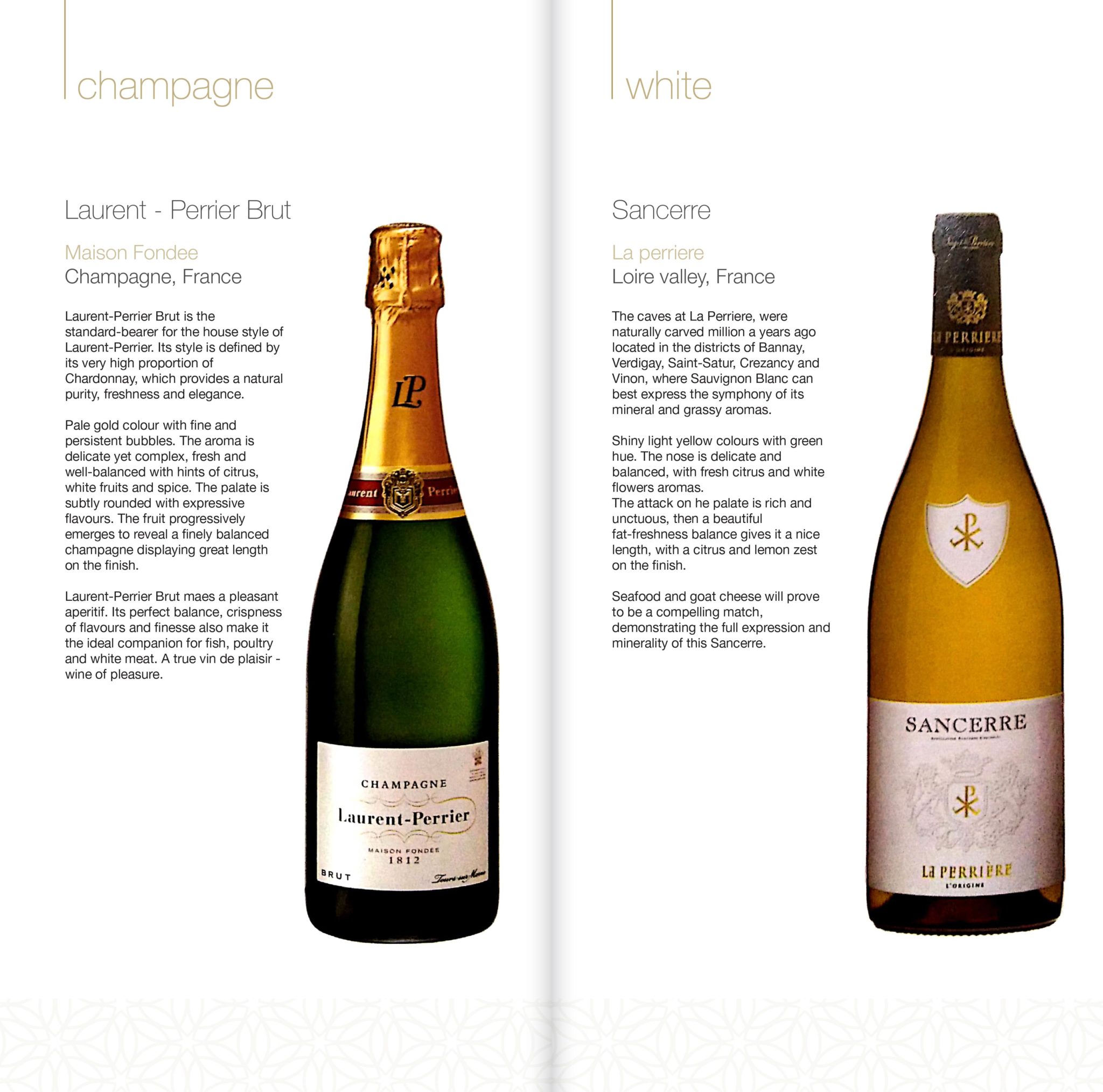 Oman Air B787-9 Business Class --- Wine List