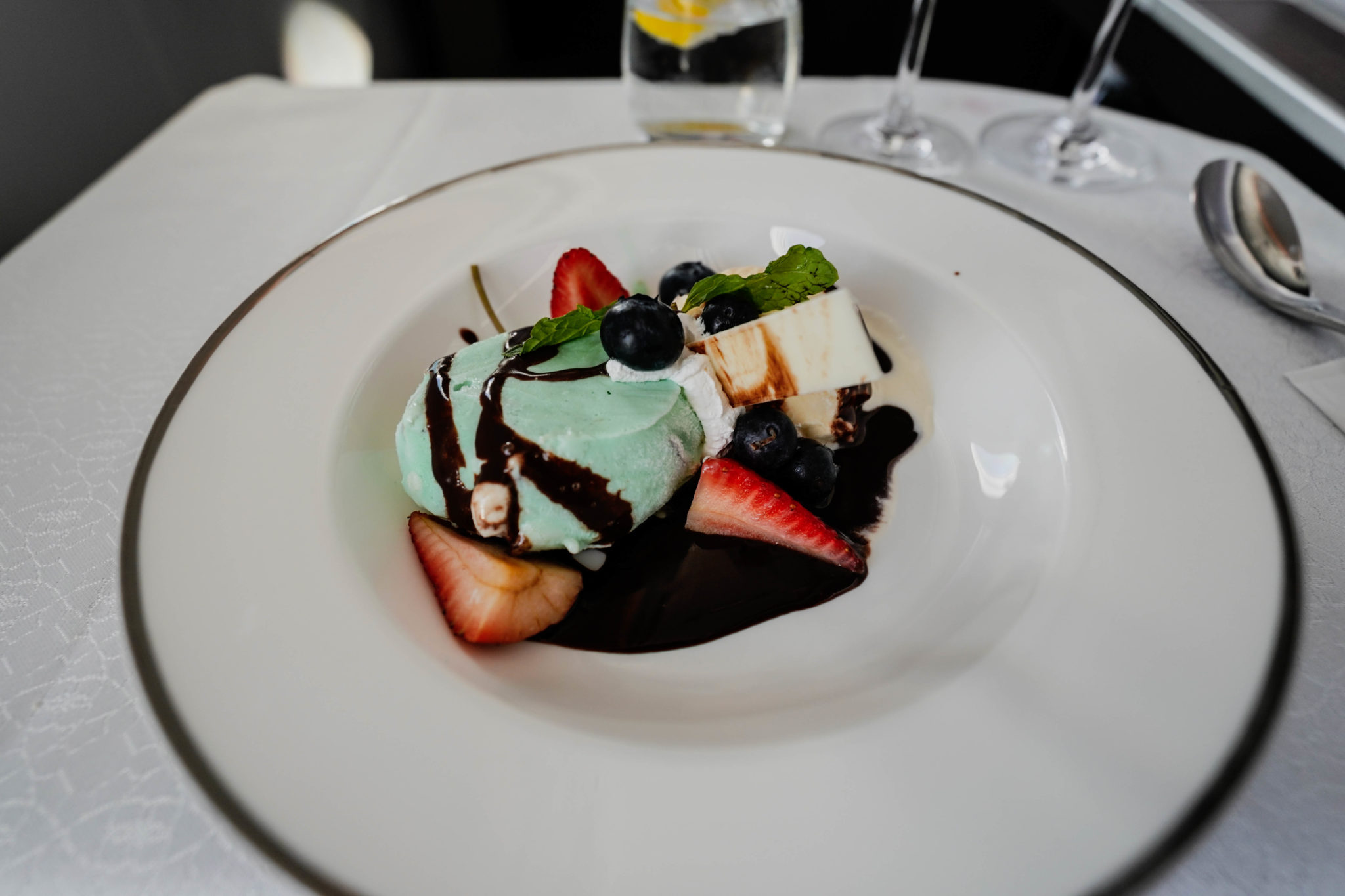 Oman Air B787-9 Business Class --- Dessert