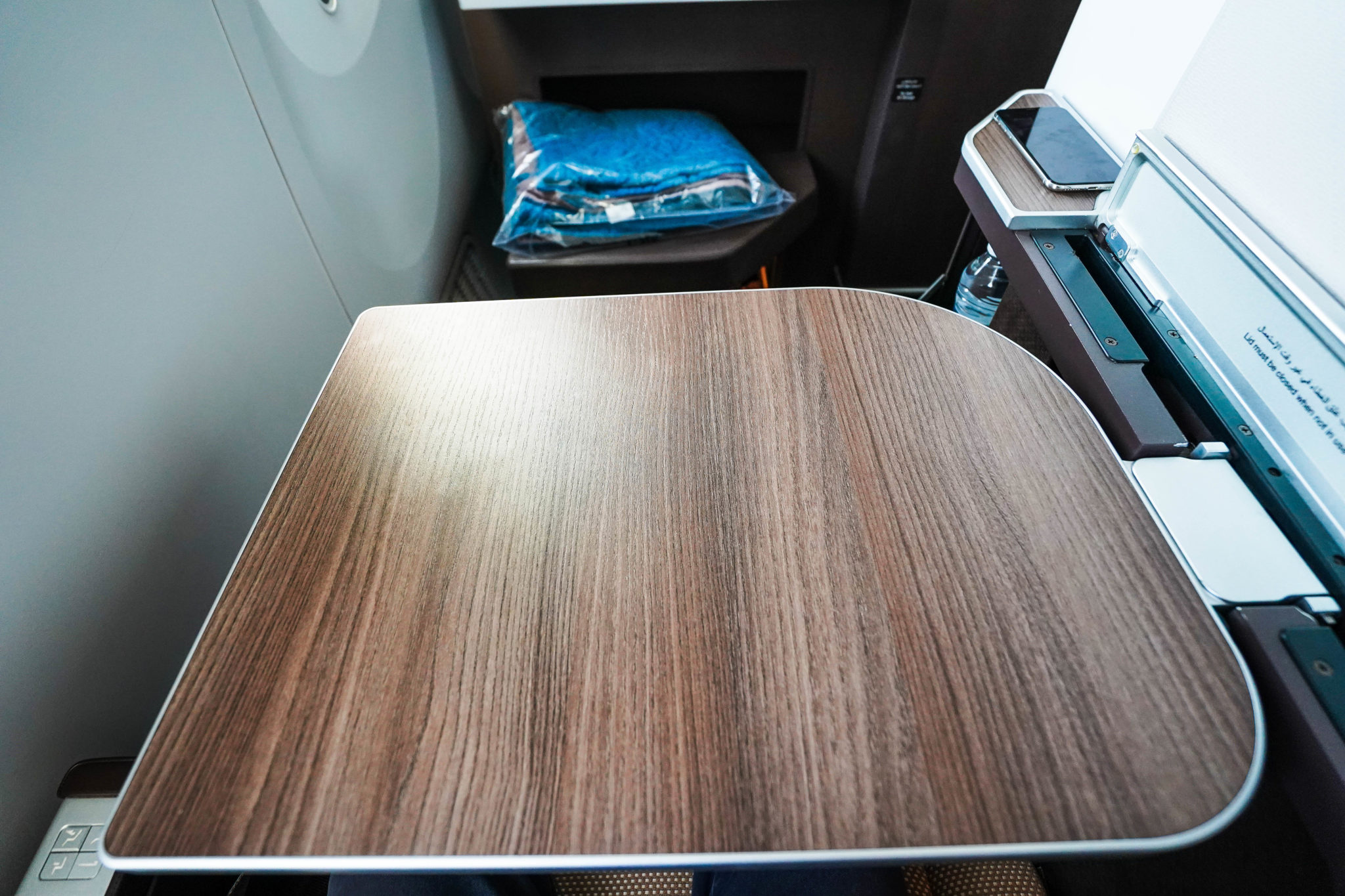 Oman Air B787-9 Business Class --- Table