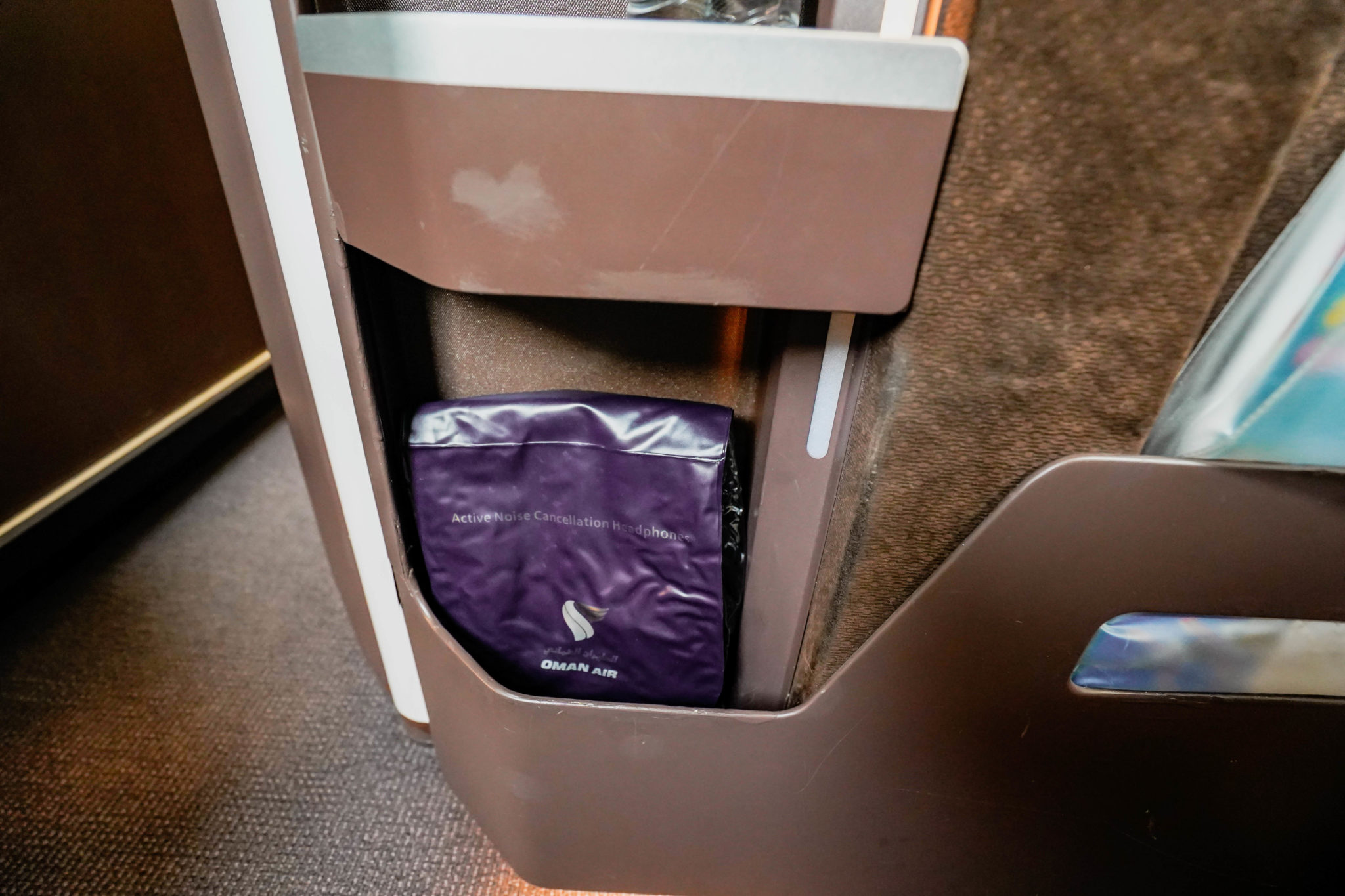 Oman Air B787-9 Business Class Cabin --- Storage