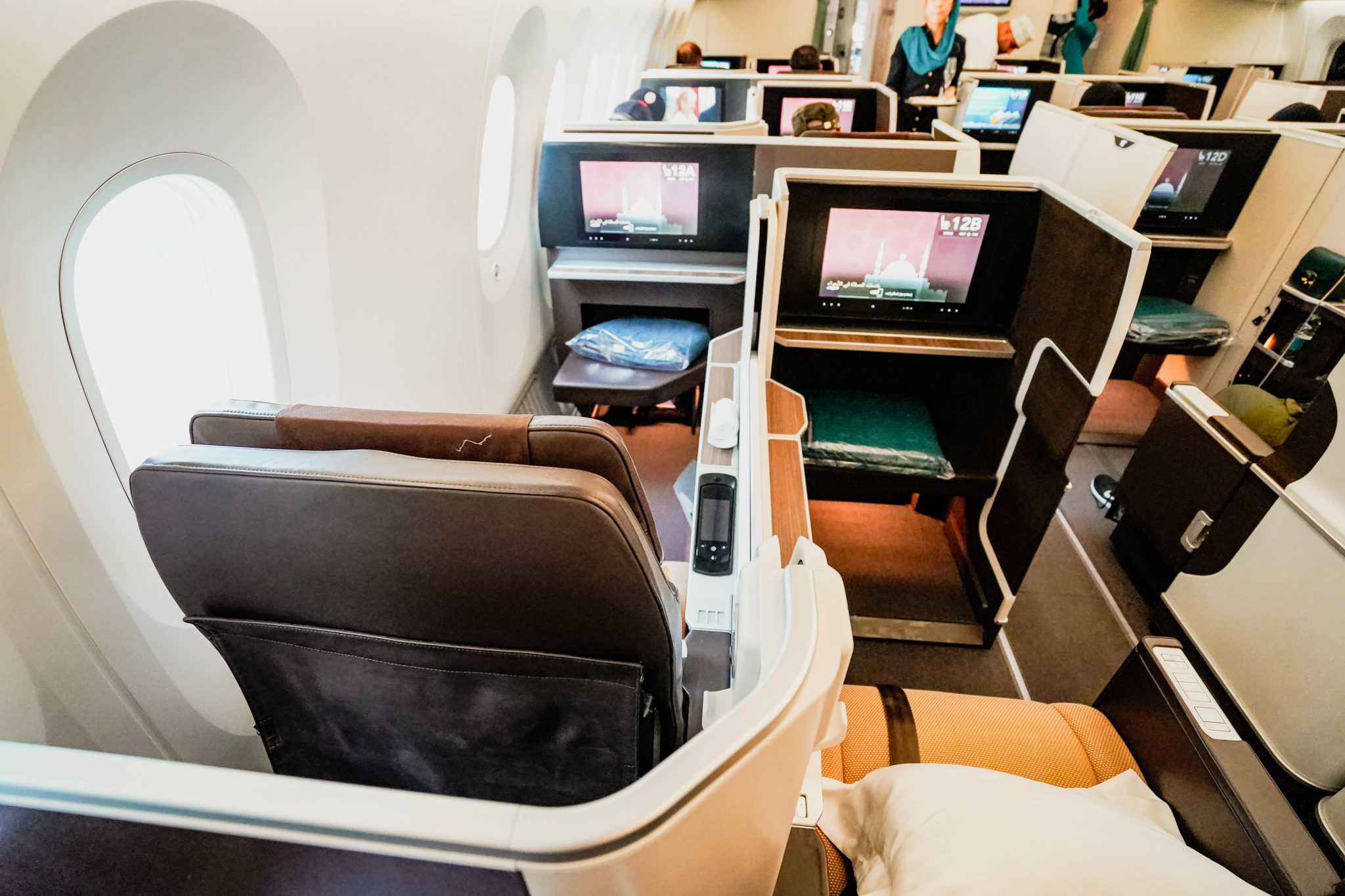 Oman Air B787-9 Business Class --- Apex Suites 12A and 12B