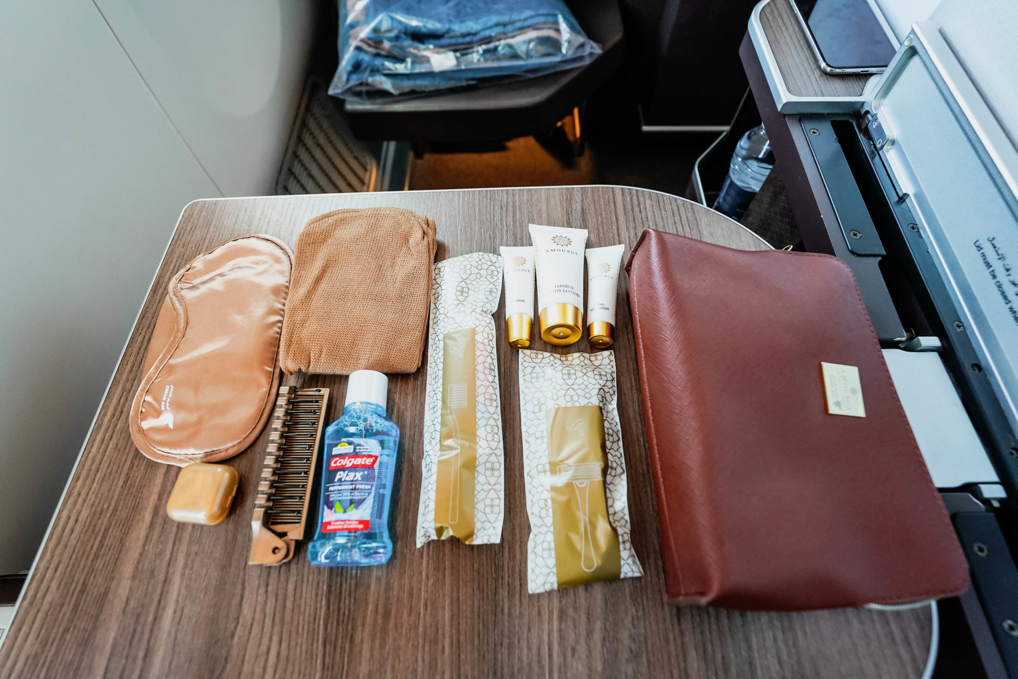 Oman Air B787-9 Business Class --- Amouage Amenity Kit
