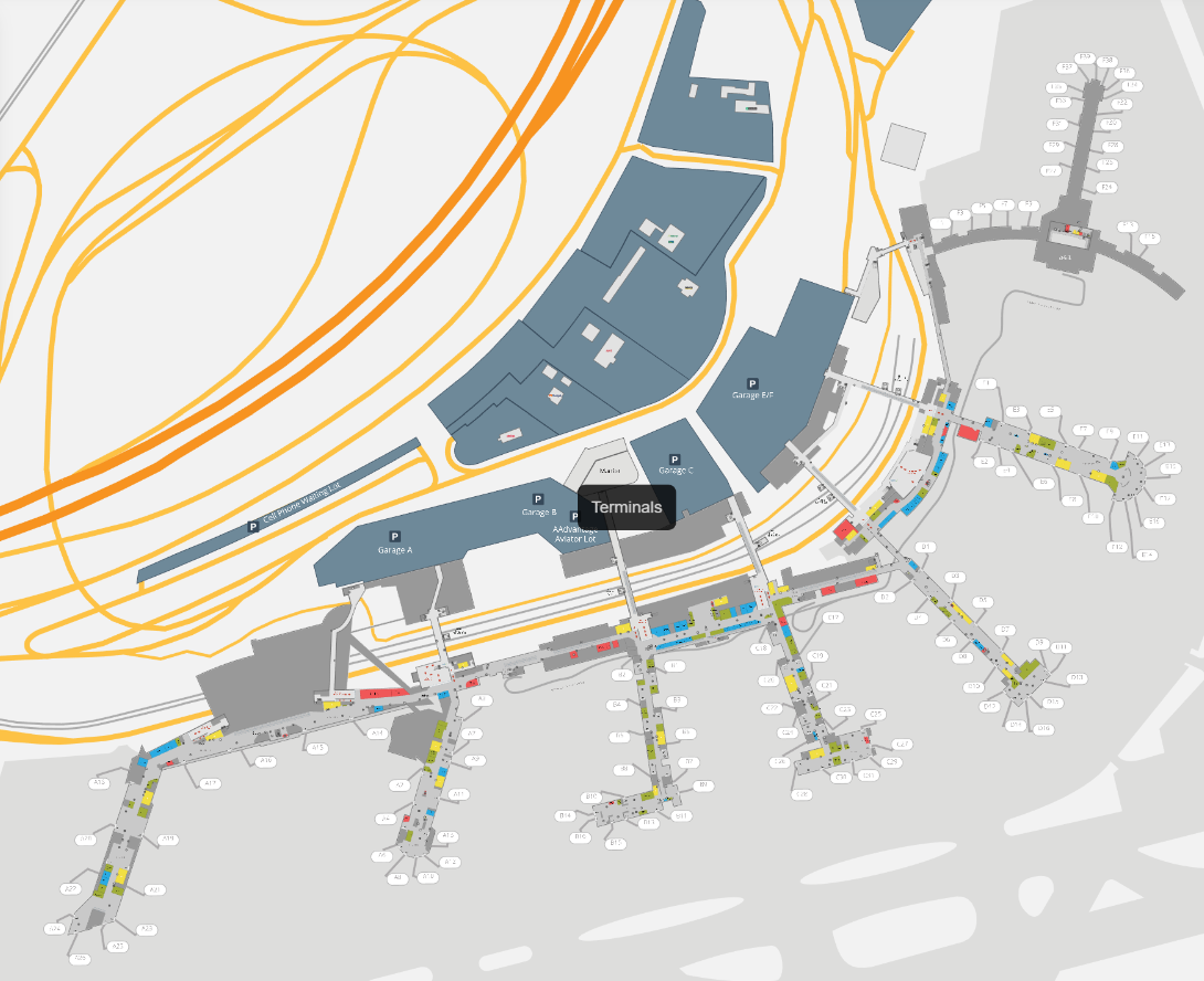Philadelphia International Airport Map