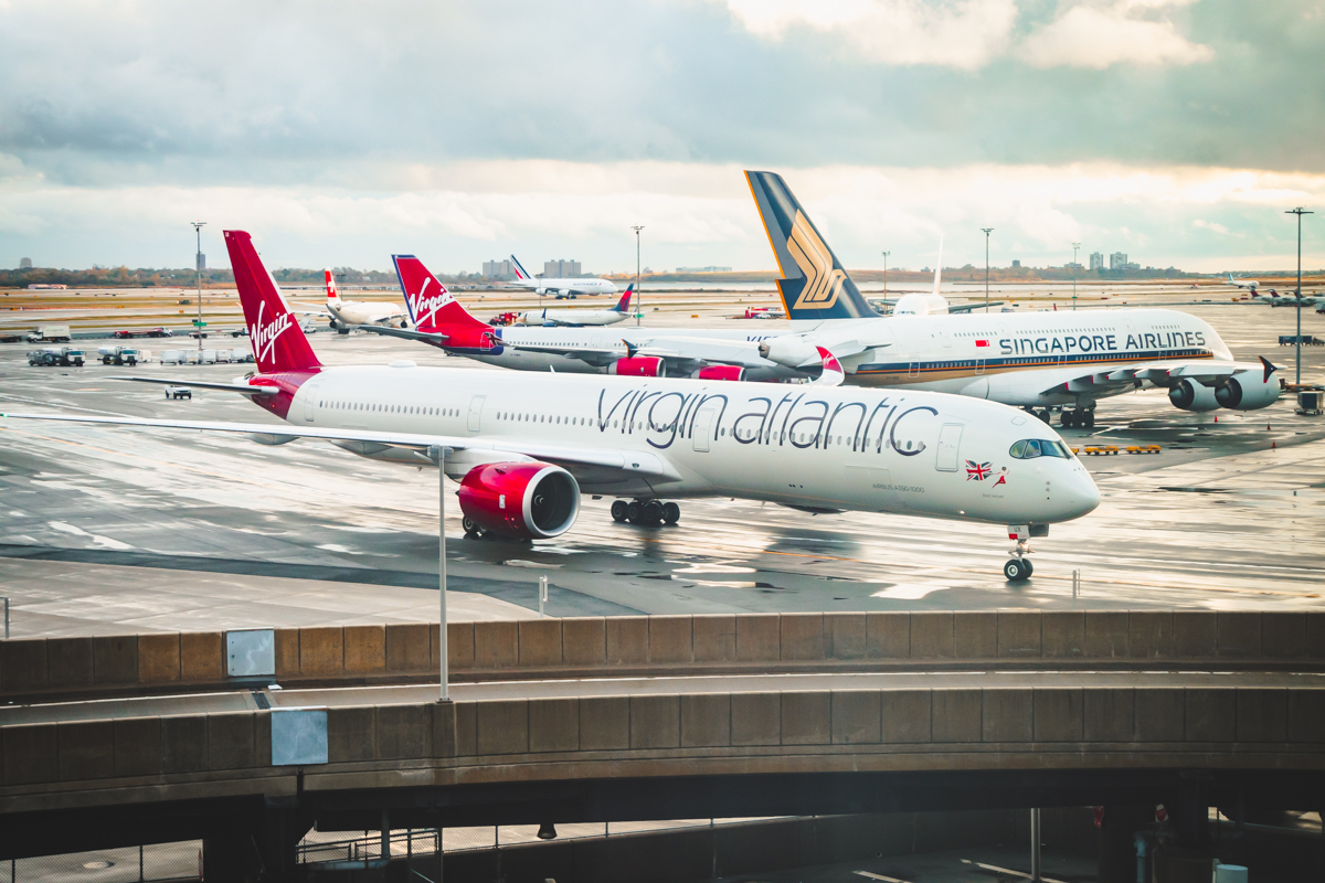 Virgin Atlantic Airbus A350 Arrival at JFK Virgin Atlantic Airbus A350 Arrival at JFK