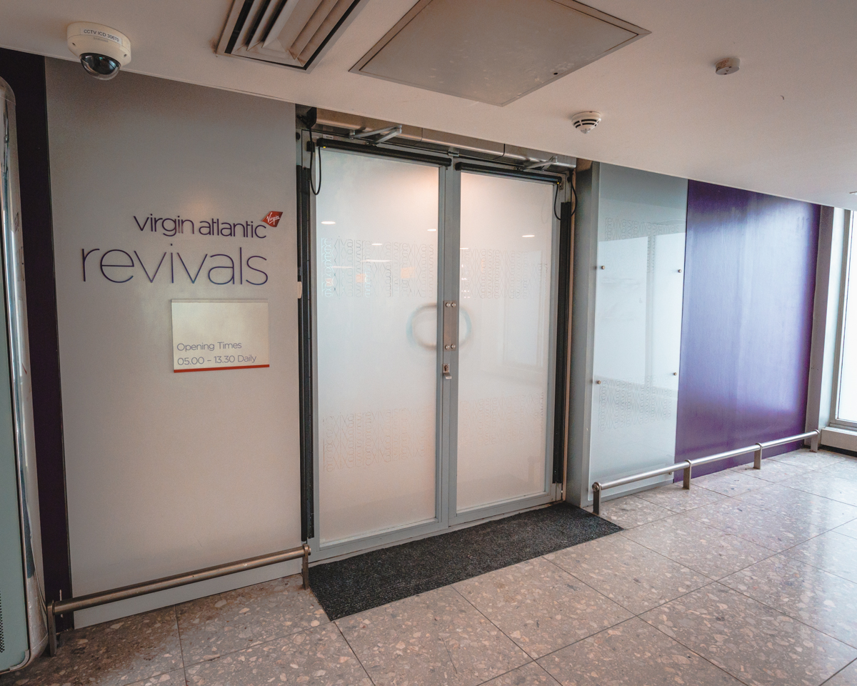 Virgin Atlantic Revivals Lounge Entrance Virgin Atlantic Revivals Lounge Entrance