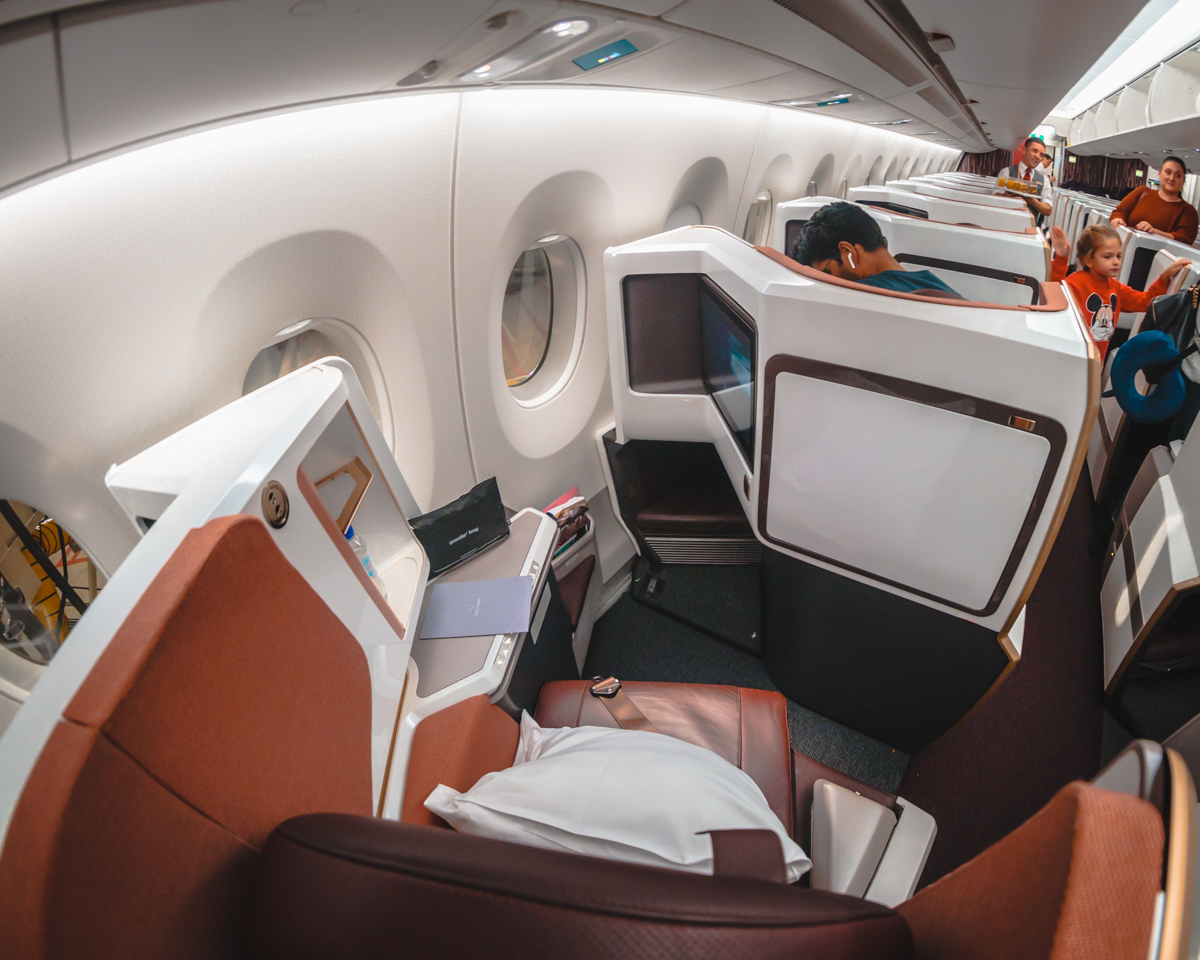 Virgin Atlantic Airbus A350 Upper Class Seat 9A Virgin Atlantic Airbus A350 Arrival at JFK