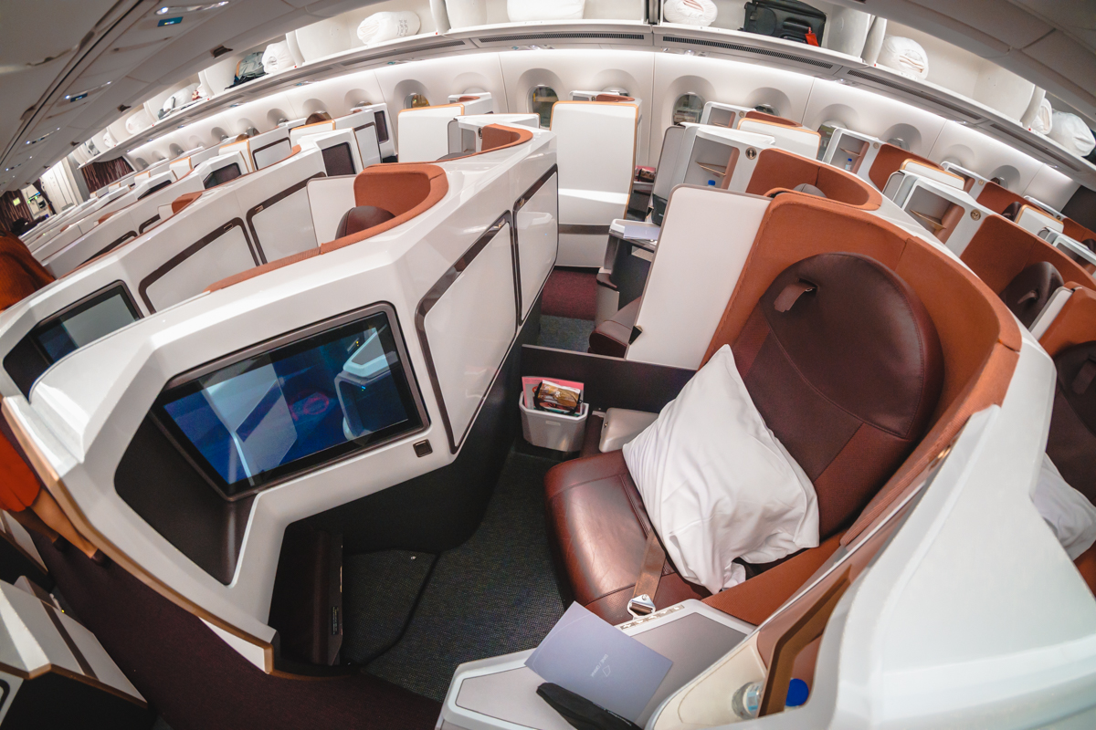 Virgin Atlantic Airbus A350 Upper Class Middle Seats with Privacy Screen Closed