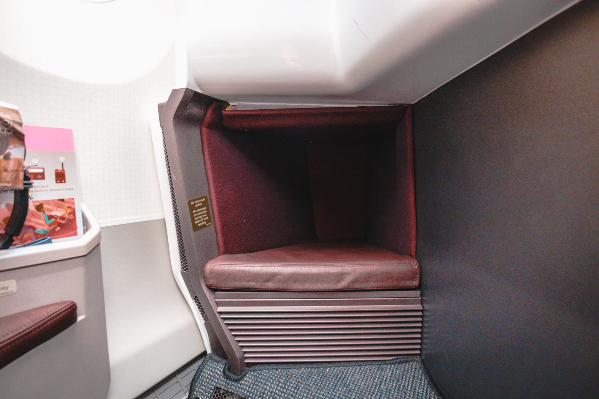 Virgin Atlantic Airbus A350 Upper Class Footwell Virgin Atlantic Airbus A350 Upper Class Footwell