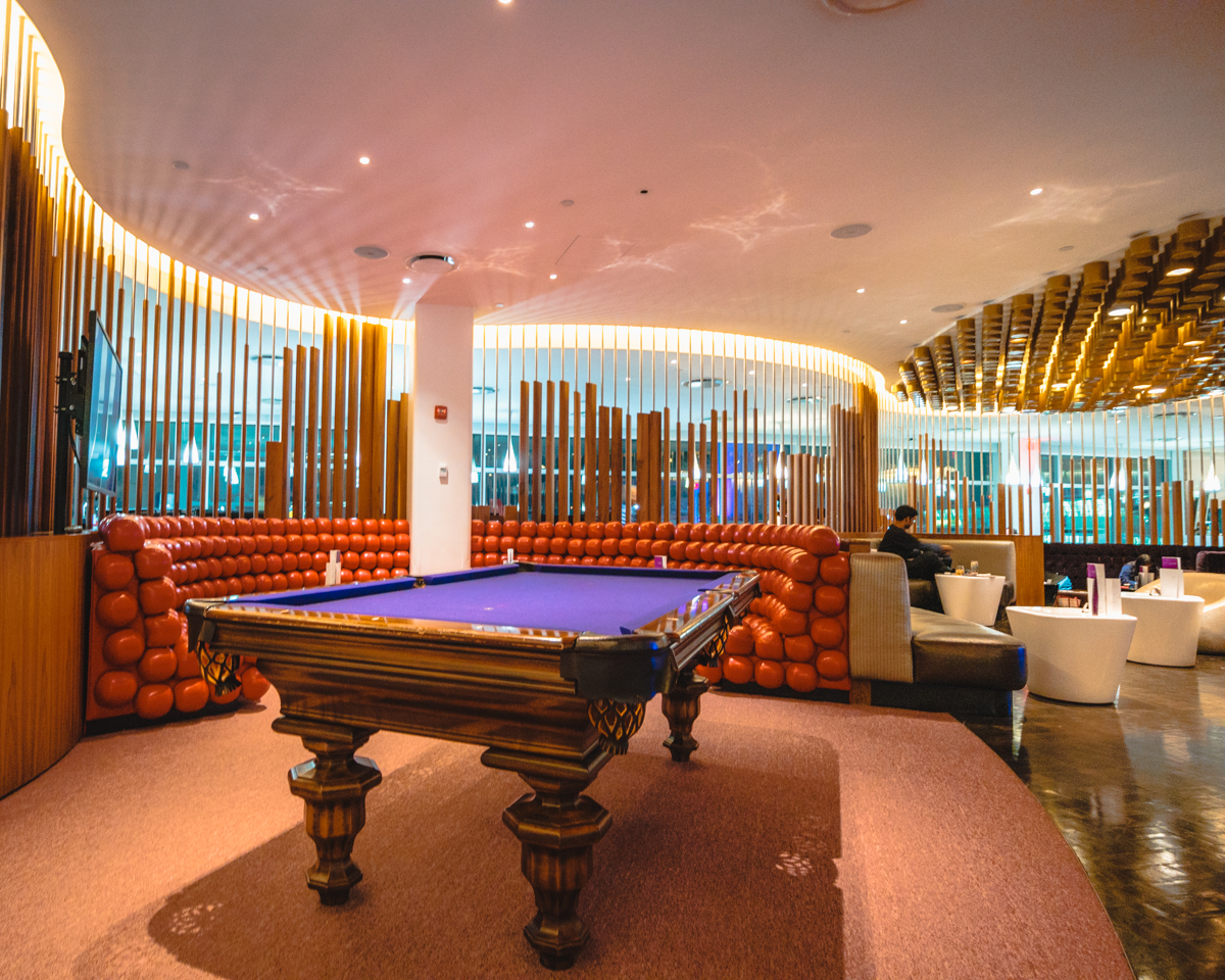 Virgin Atlantic Clubhouse JFK Pool Table Virgin Atlantic Clubhouse JFK Pool Table