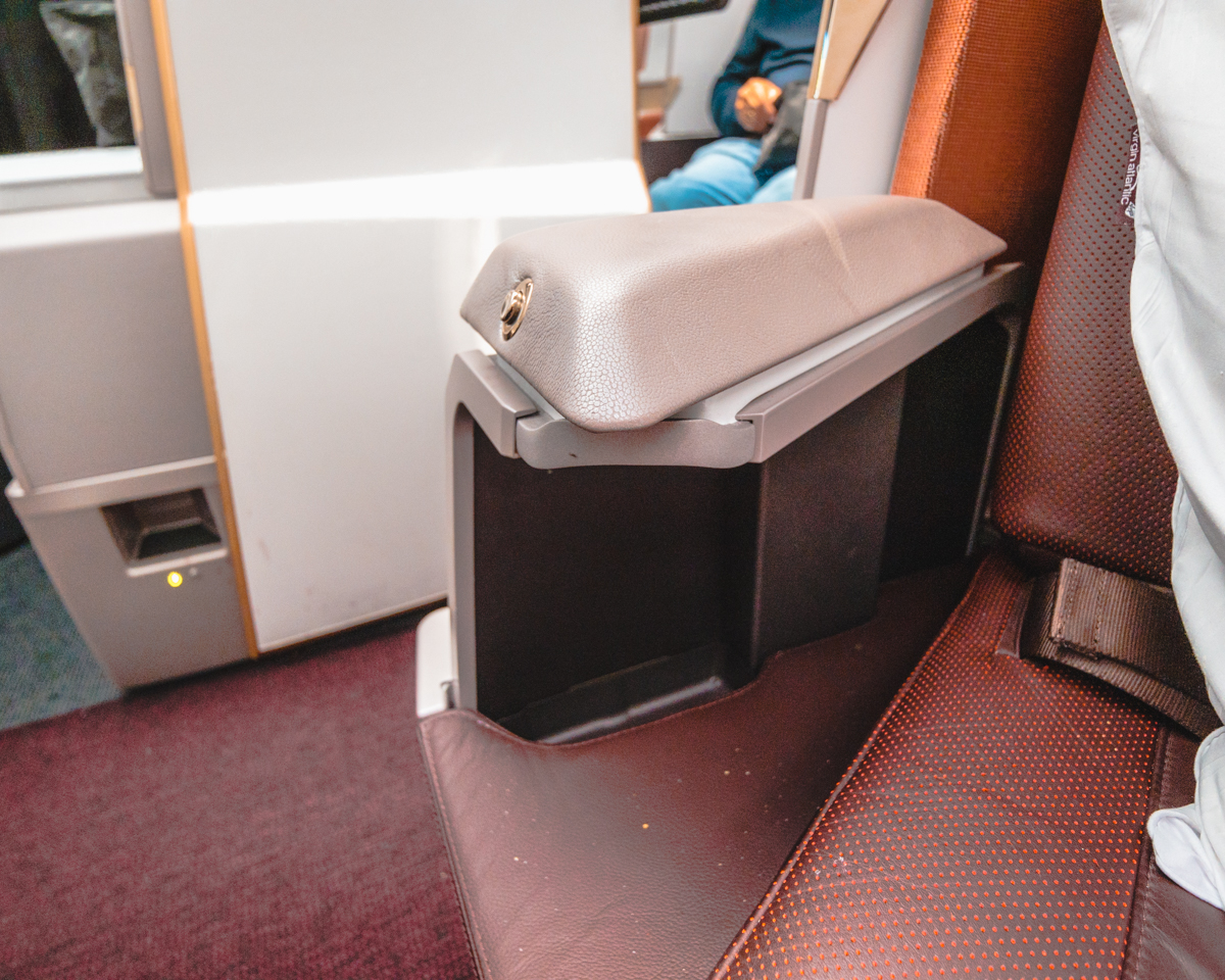 Virgin Atlantic Airbus A350 Upper Class Height Adjustable Armres Virgin Atlantic Airbus A350 Upper Class Height Adjustable Armrest