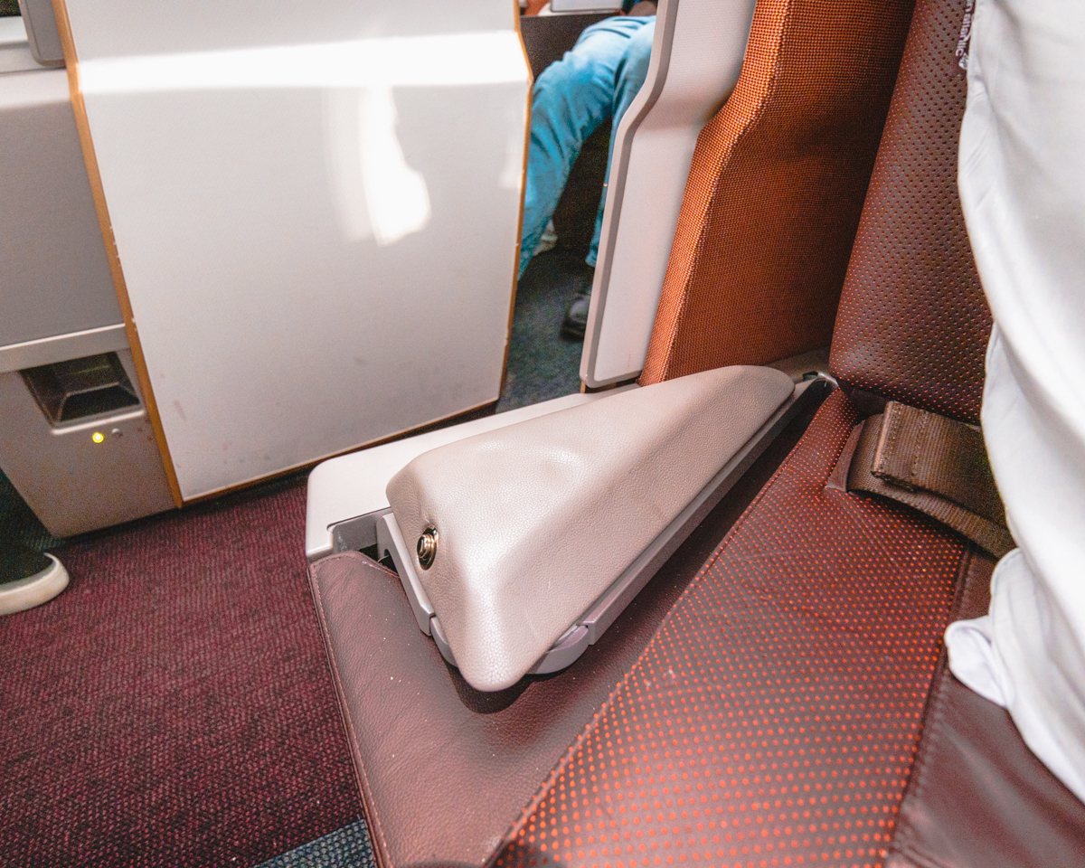 Virgin Atlantic Airbus A350 Upper Class Armrest Lowered Virgin Atlantic Airbus A350 Upper Class Armrest Lowered