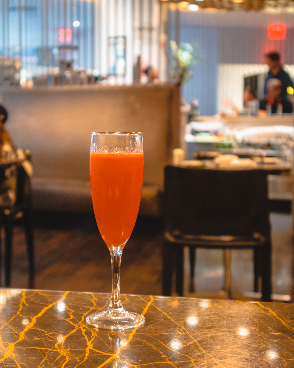 Virgin Atlantic Clubhouse JFK Virgin Redhead Cocktail Virgin Atlantic Clubhouse JFK Virgin Redhead Cocktail