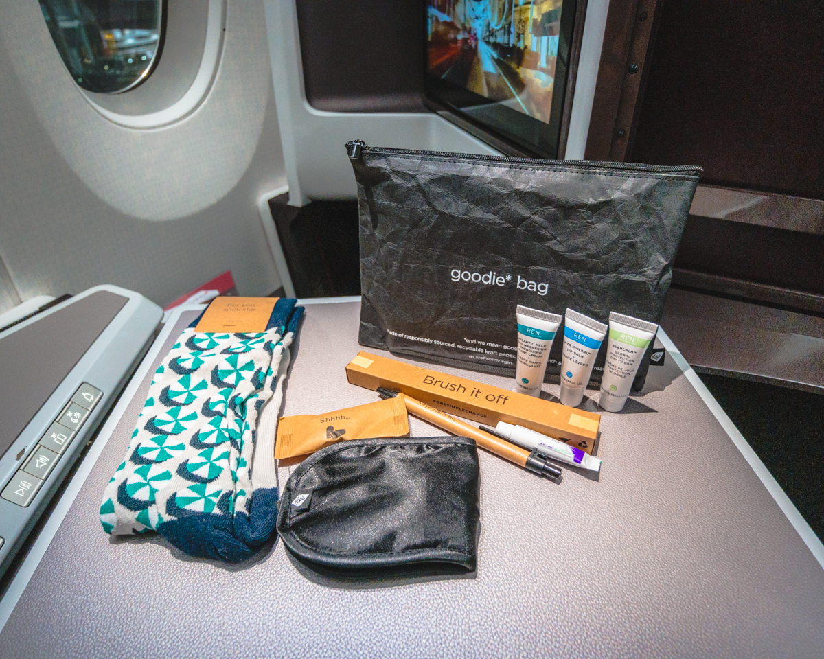 Virgin Atlantic Airbus A350 Upper Class Amenity Kit Contents Virgin Atlantic Airbus A350 Upper Class Amenity Kit Contents