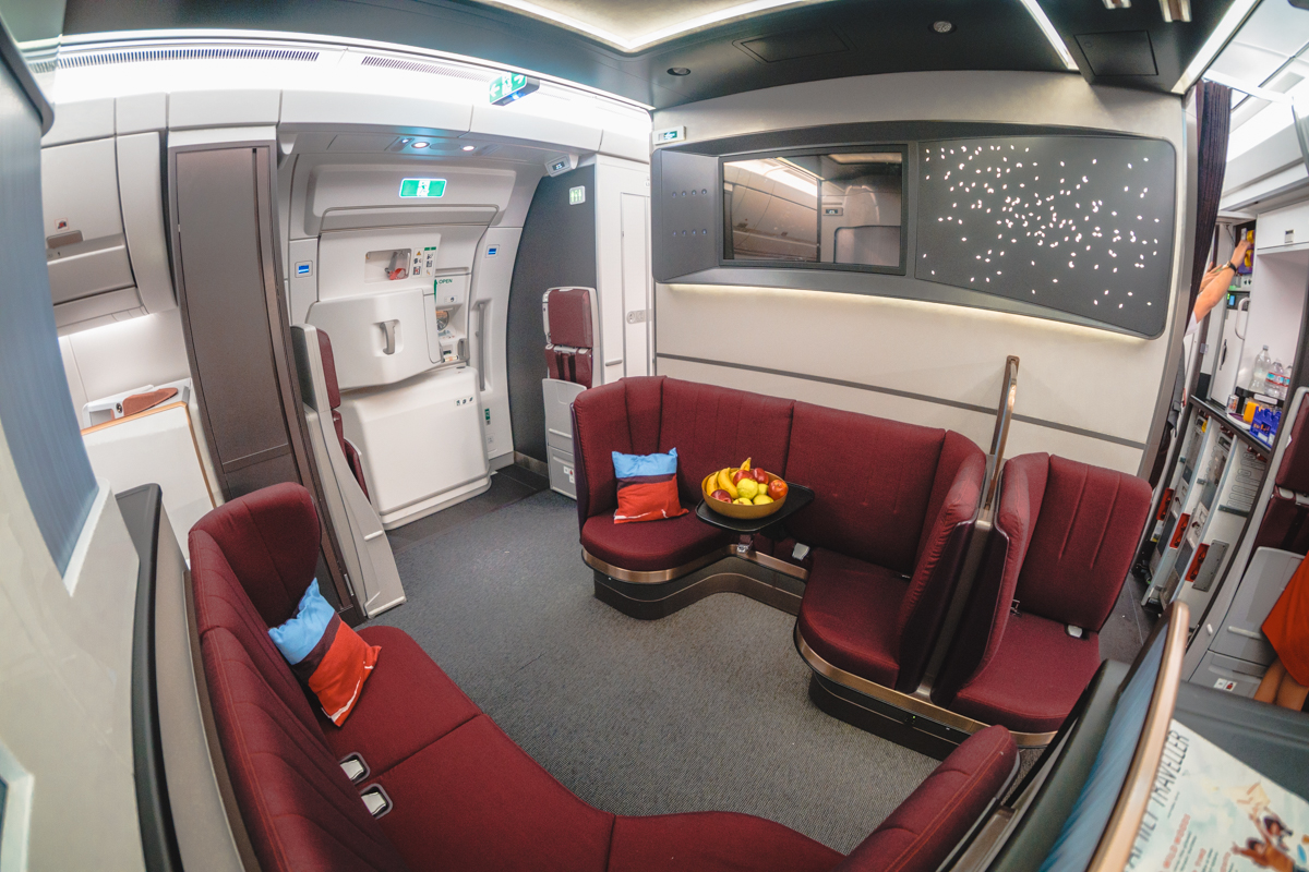 Virgin Atlantic Airbus A350 Upper Class Loft Lounge Area Virgin Atlantic Airbus A350 Upper Class Loft Lounge Seating