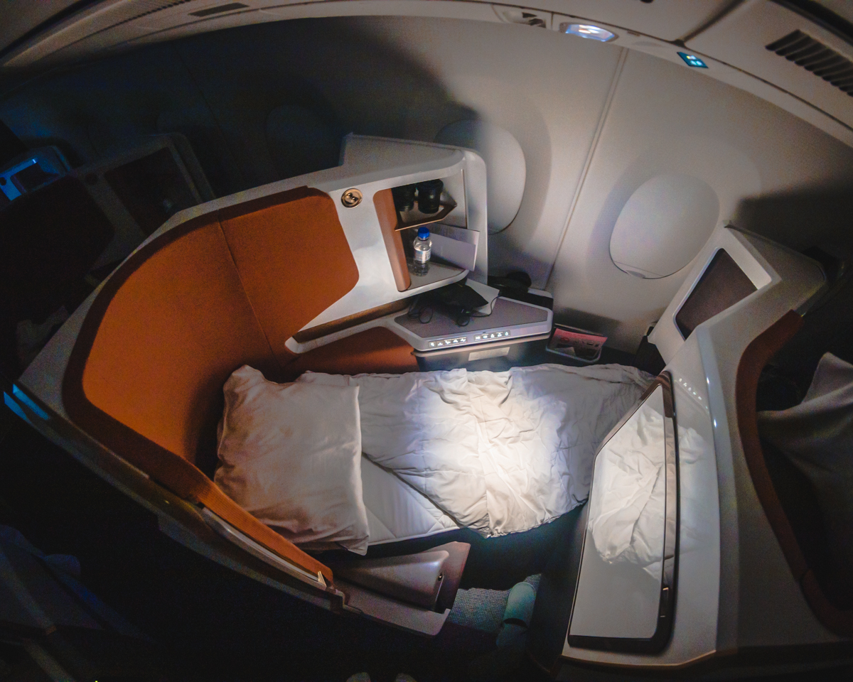 Virgin Atlantic Airbus A350 Upper Class Flat Bed with Linen Virgin Atlantic Airbus A350 Upper Class Flat Bed with Linen