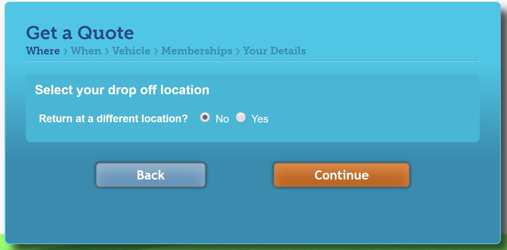 AutoSlash Drop Off Location