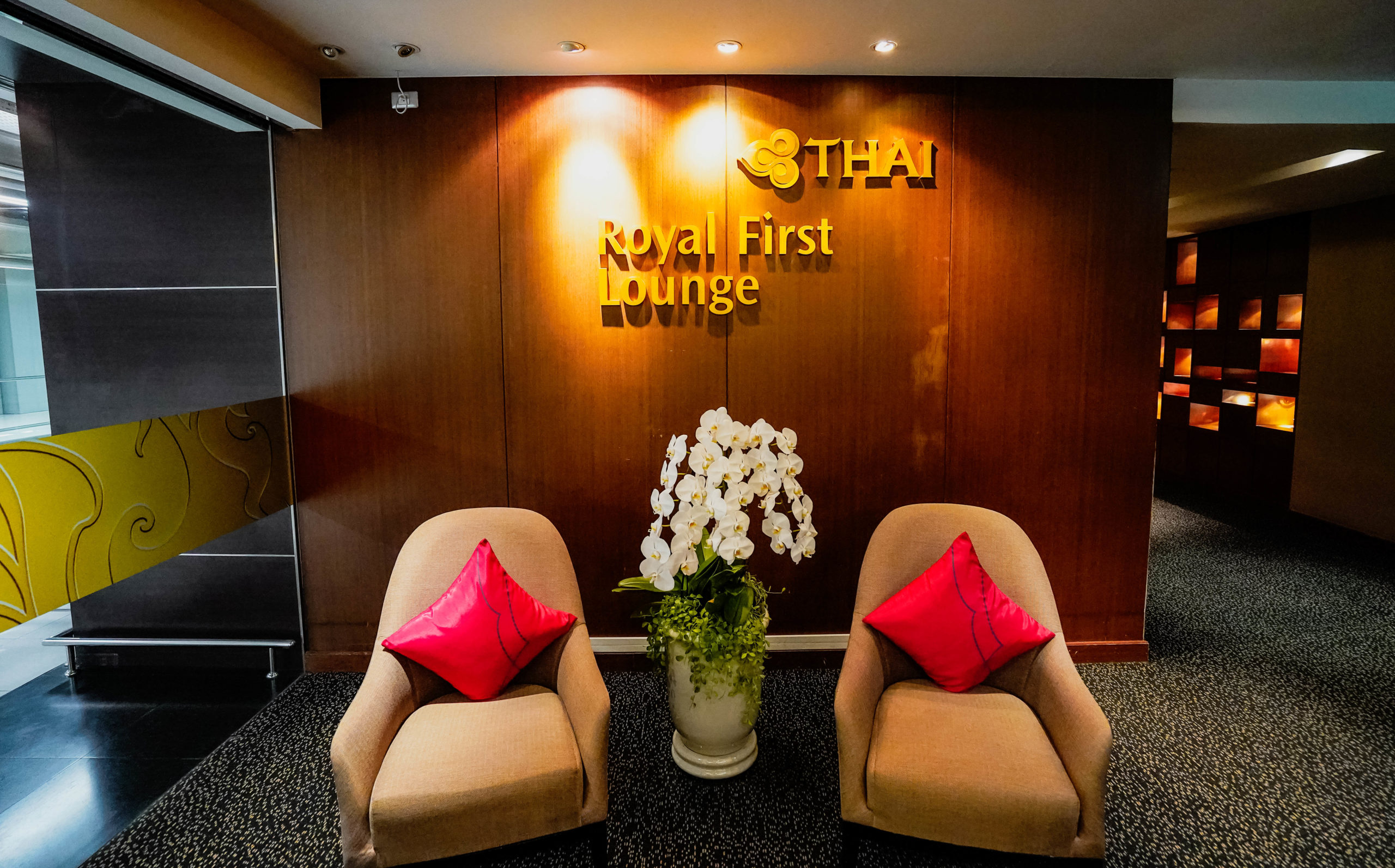 Thai Airways Royal First Lounge Reception Area