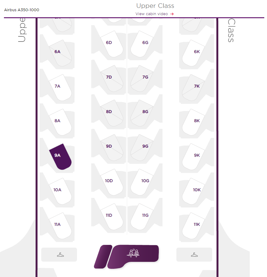Virgin Atlantic Airbus A350 Seat Map Virgin Atlantic Airbus A350 Seat Map