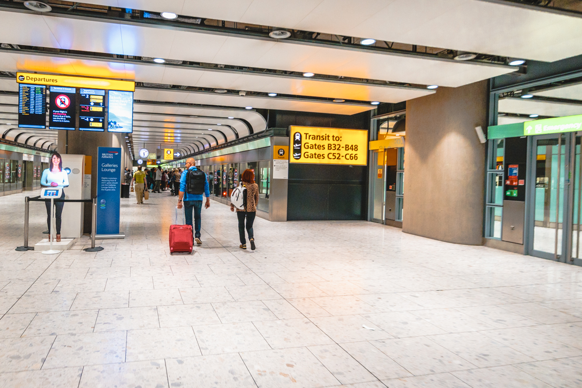London Heathrow Terminal 5 Train to B C Gates