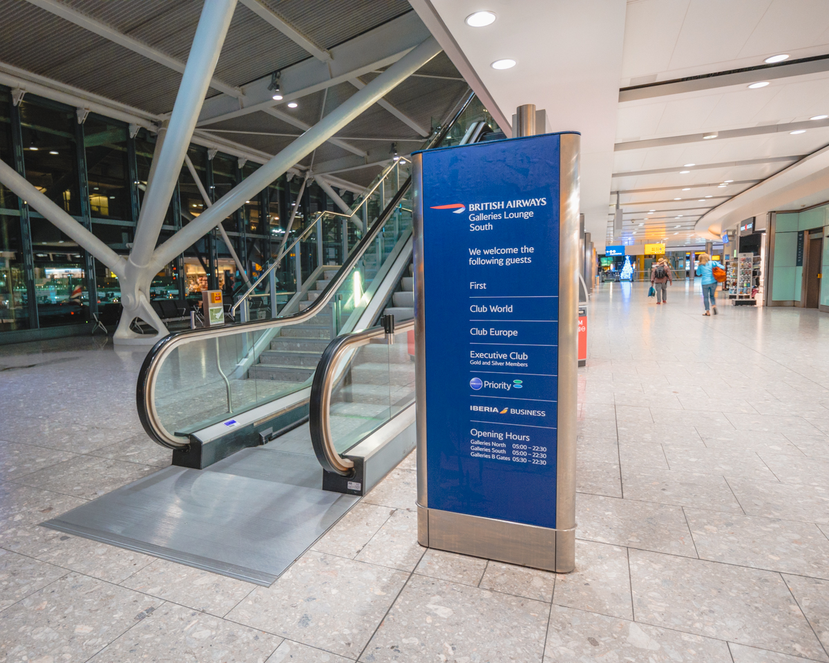 British Airways T5 Galleries Lounge B South Entrance