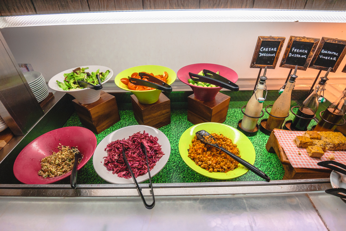 British Airways T5 Galleries Lounge B South Buffet Salads