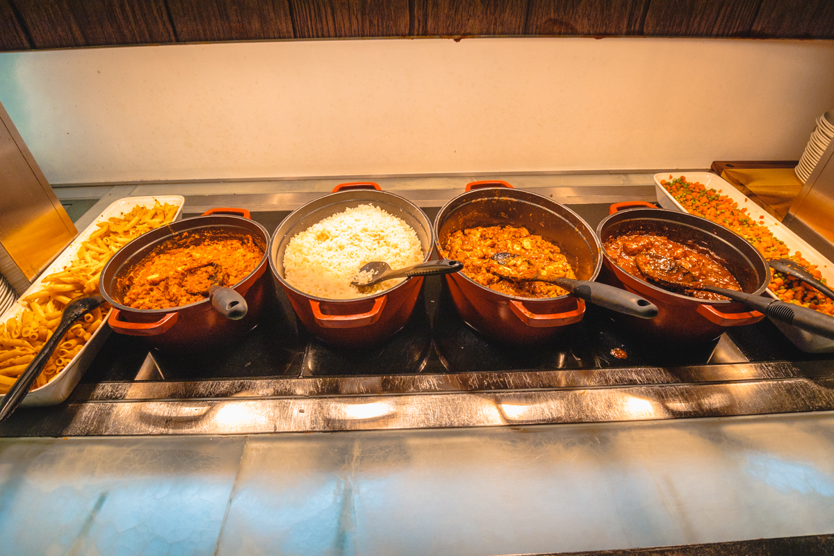 British Airways T5 Galleries Lounge B South Buffet Hot Options