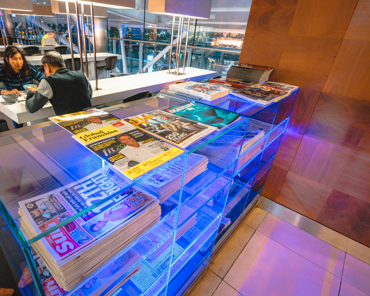 British Airways T5 Galleries Lounge B South Reading Material