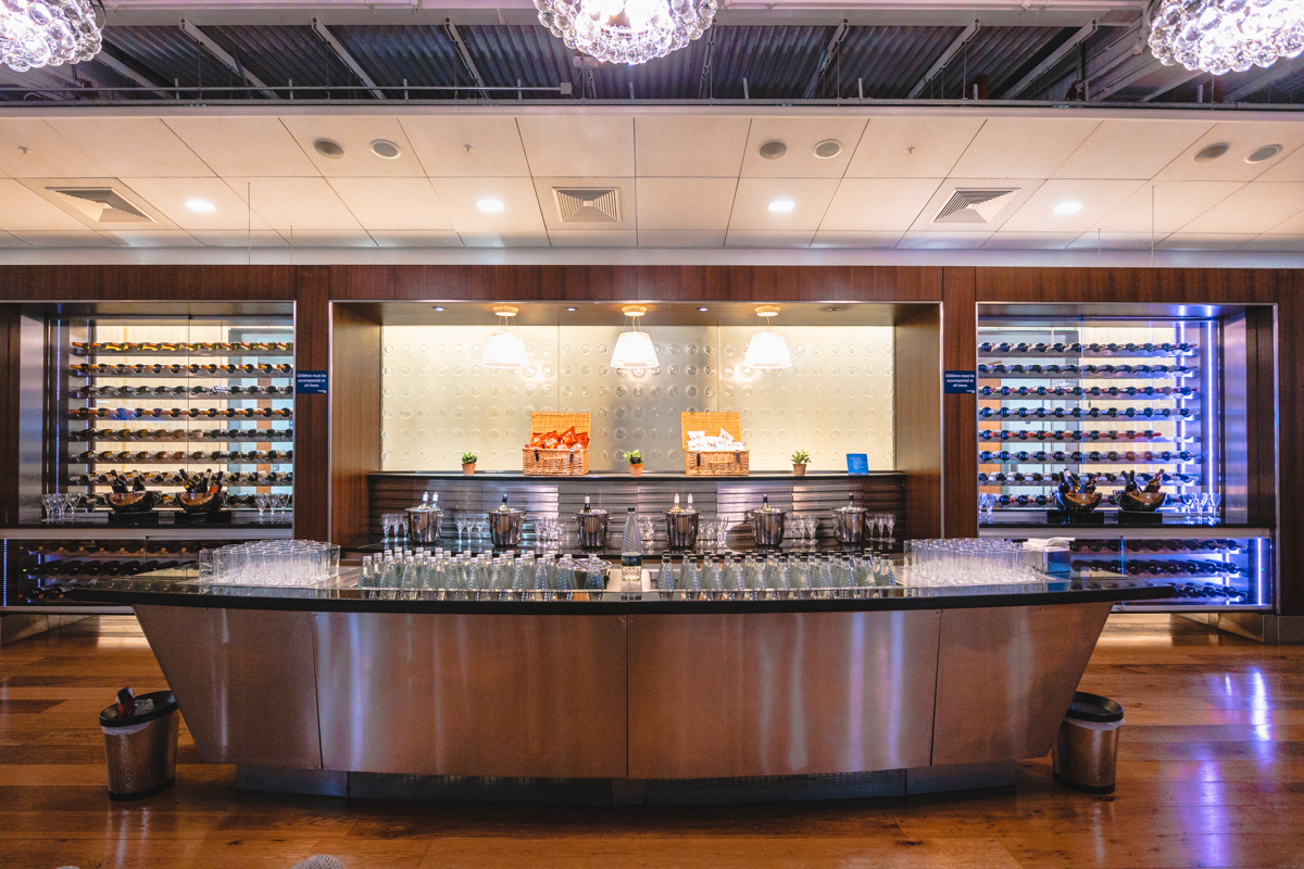 British Airways T5 Galleries Lounge B South Self Serve Wine