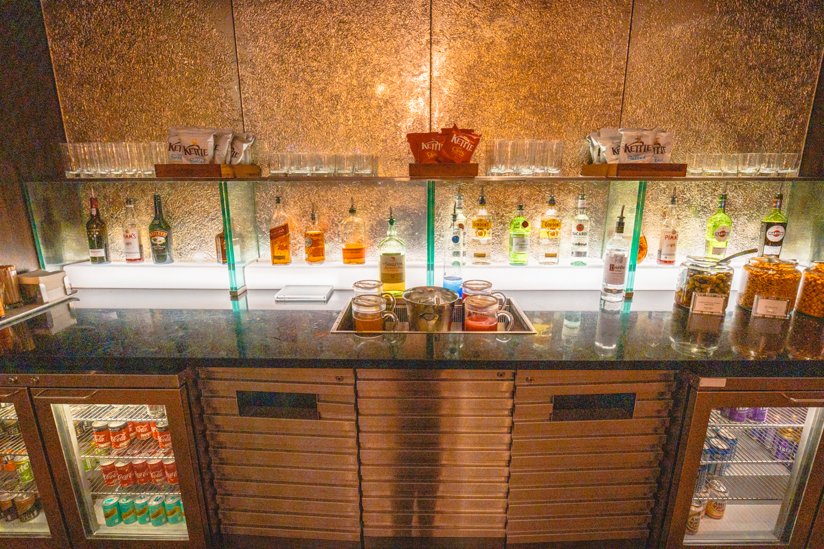 British Airways T5 Galleries Lounge B South Spirts Selection