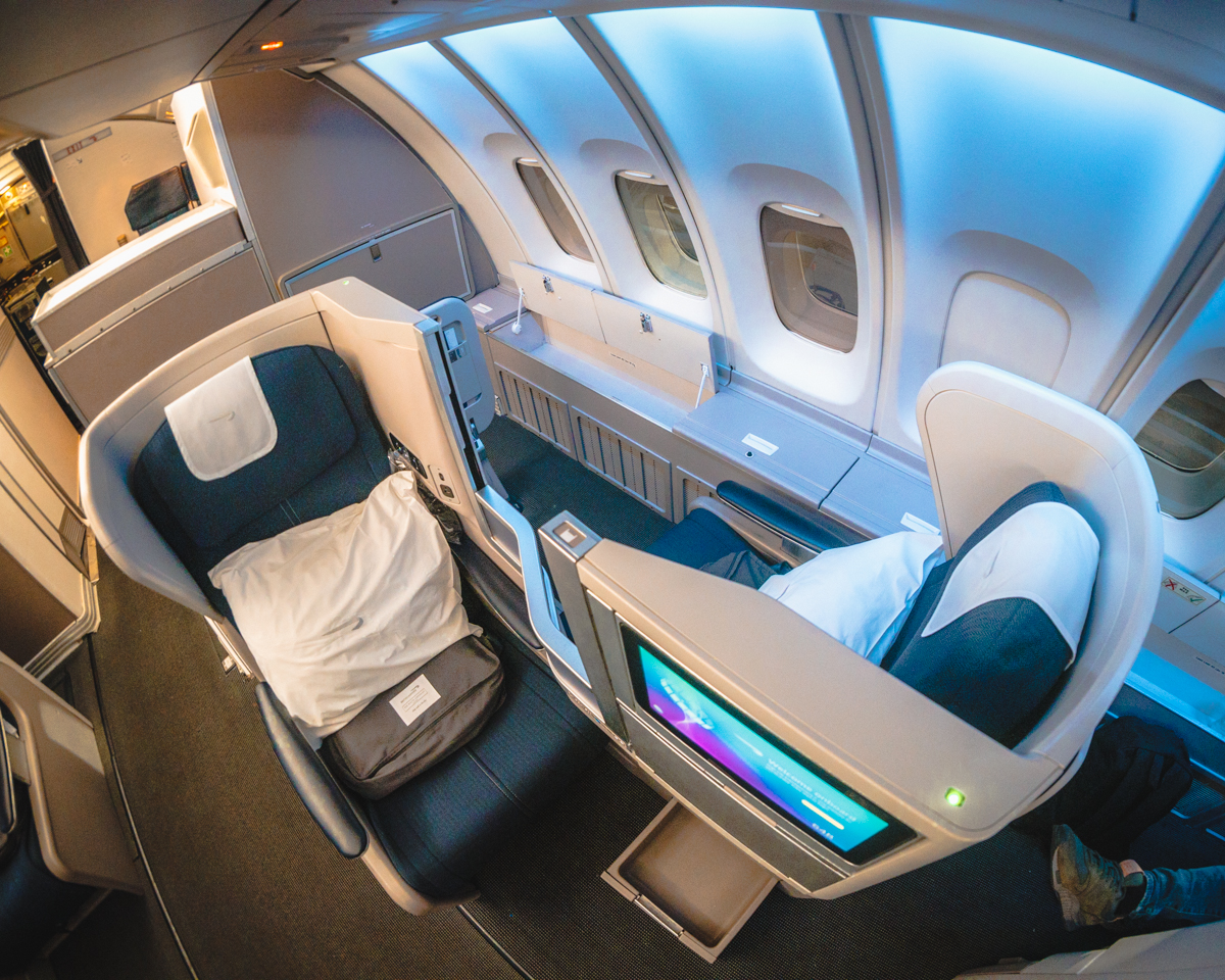 British Airways Boeing 747 Club World Business Class Seat 63B 64A