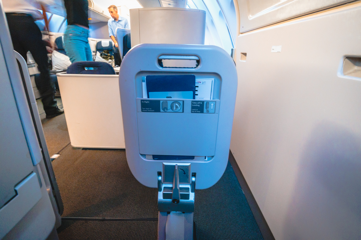British Airways Boeing 747 Club World Business Class Ottoman