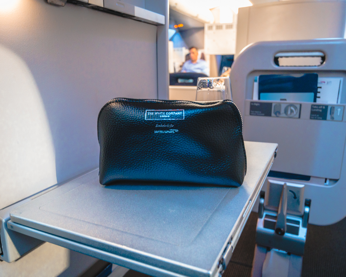 British Airways Boeing 747 Club World Business Class Amenity Kit