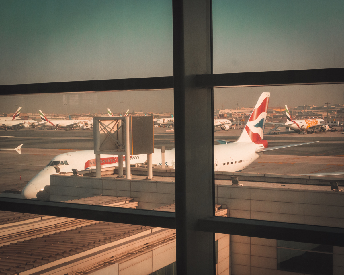 British Airways Boeing 747 in Dubai