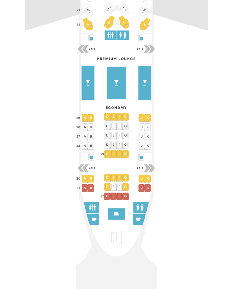 A380 qatar upper deck