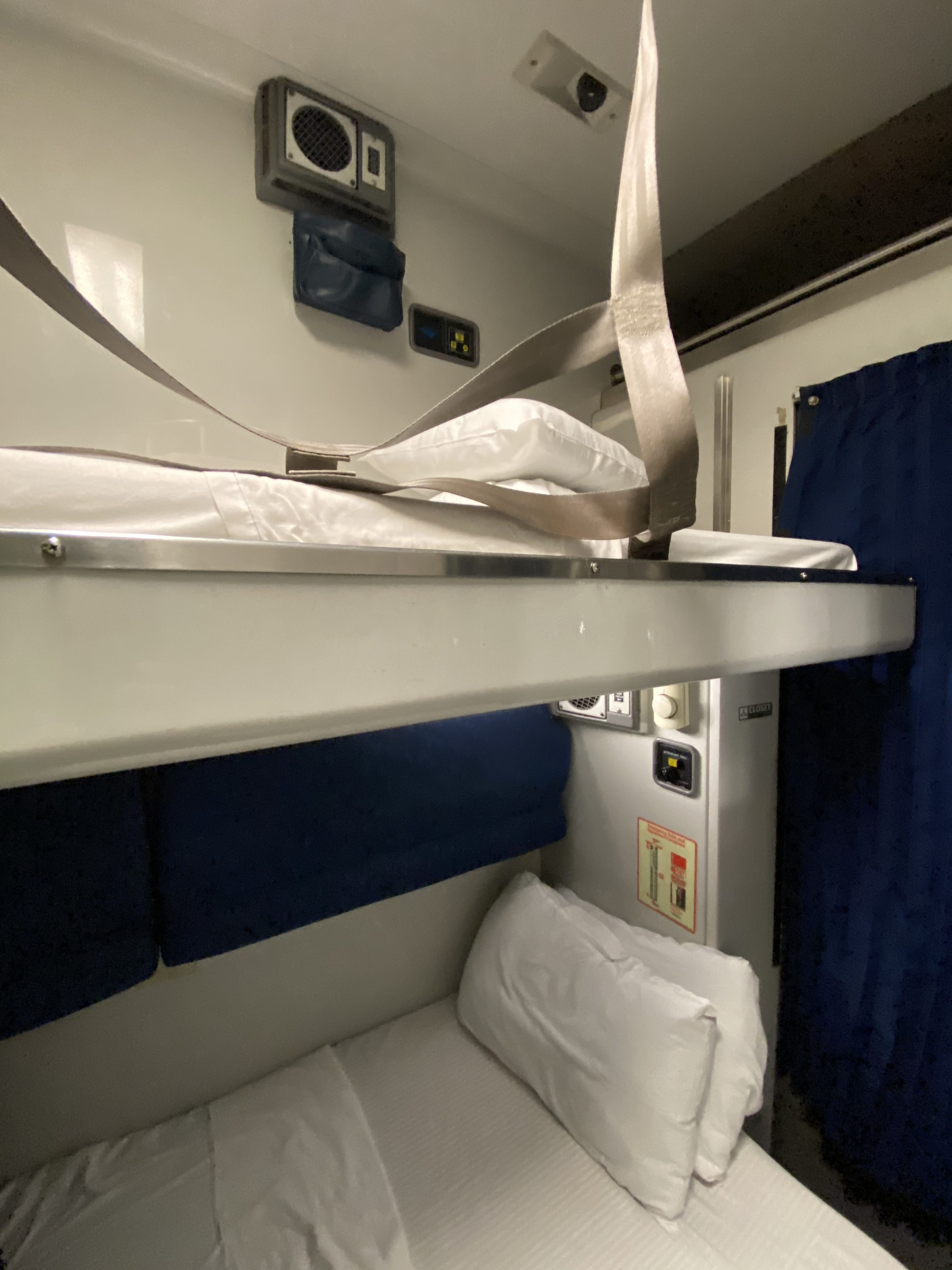 Amtrak Bedroom Both Bunks