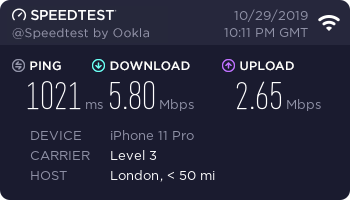 British Airways Boeing 747 Wi Fi Speed Test