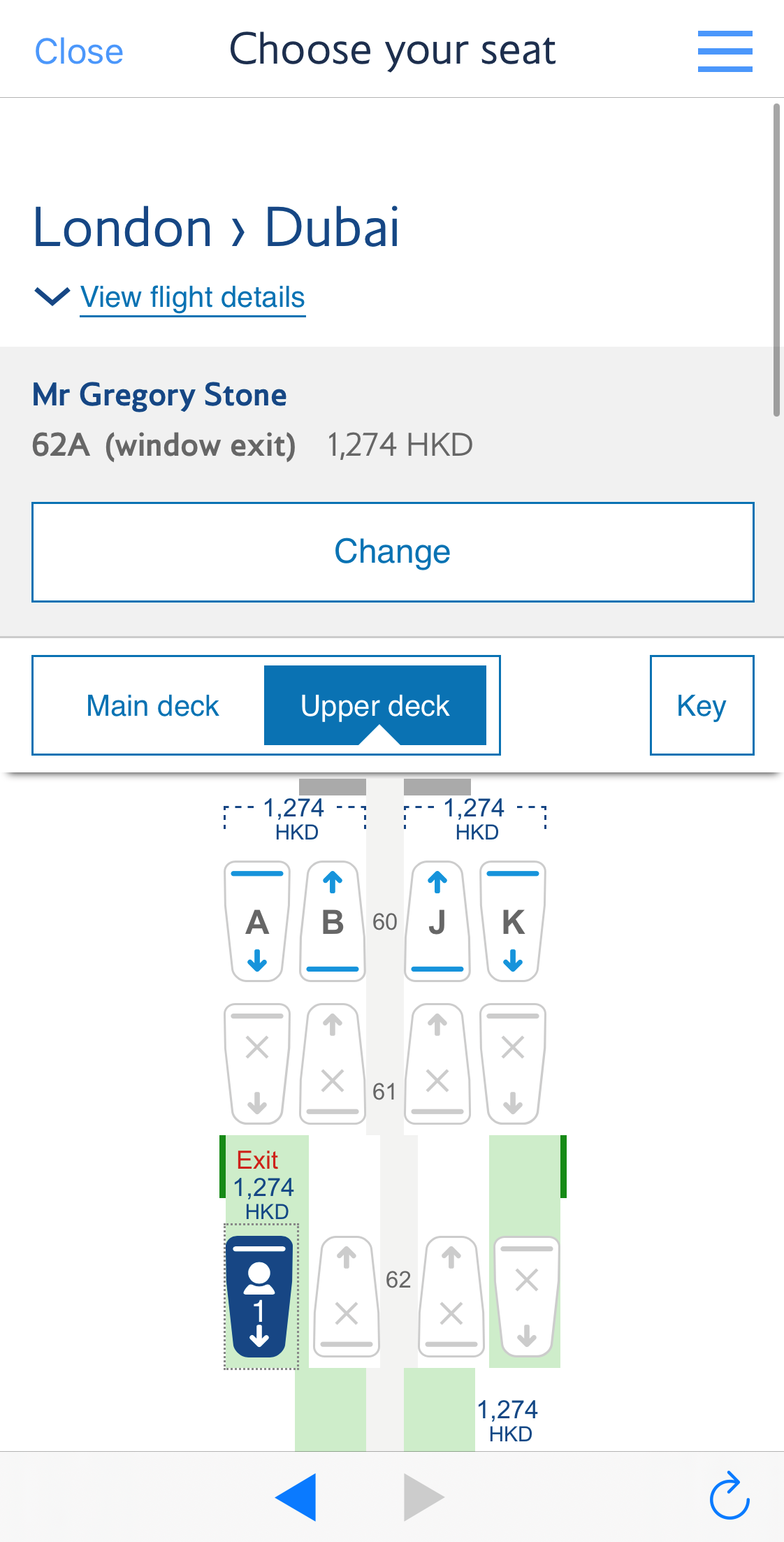 British Airways Seat Selection Charges Closer to Departure