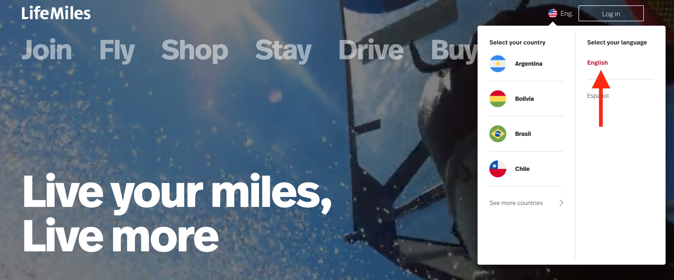 Changing the Avianca Lifemiles Website To English Changing the Avianca Lifemiles Website To English