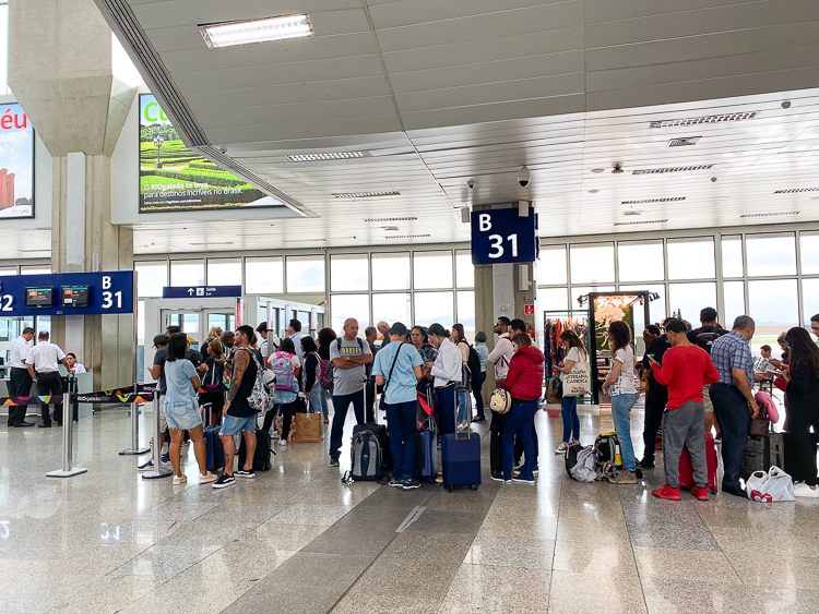 GOL Flight Rio to Sao Paulo Boarding Group