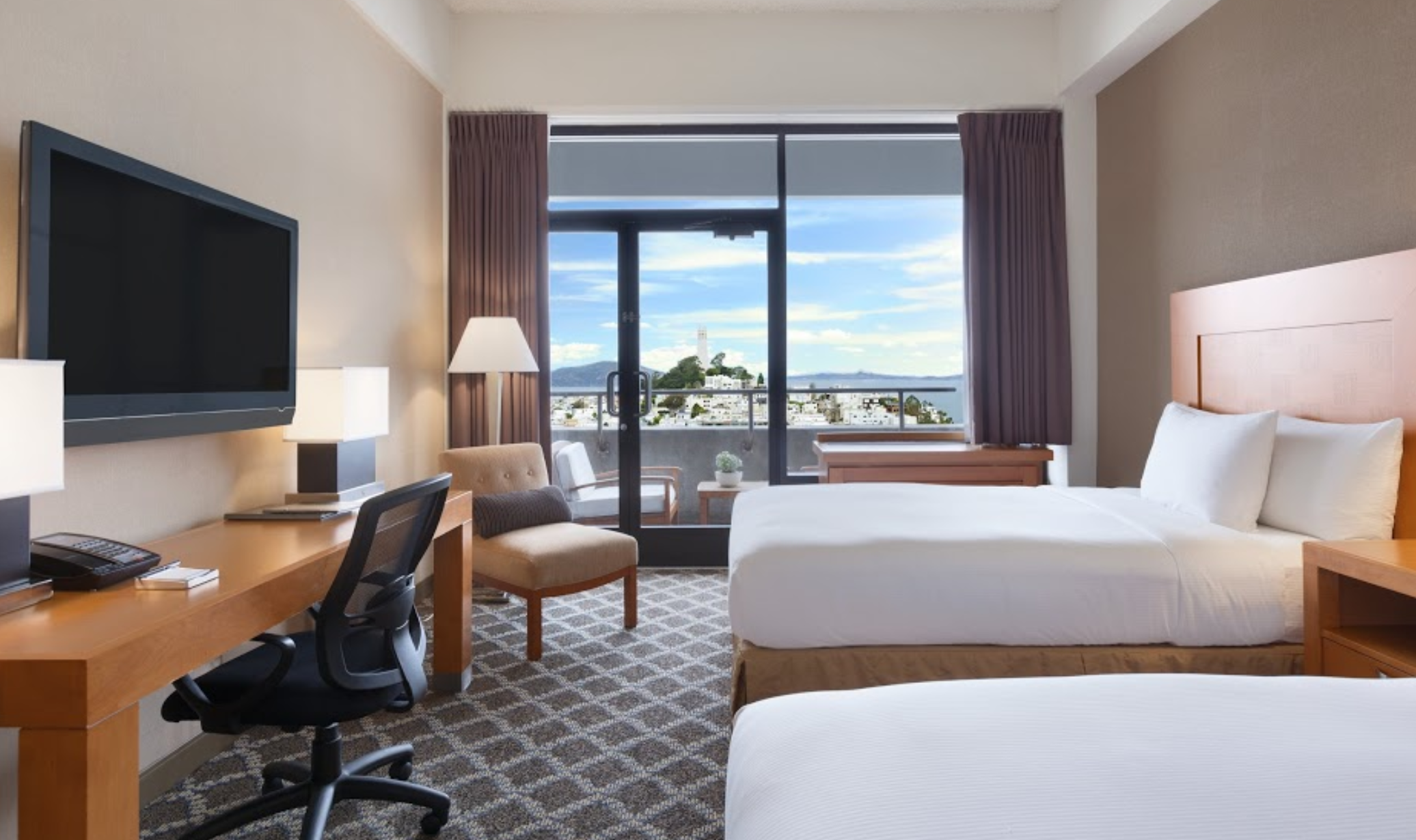 Hilton San Francisco Financial District Bedroom View