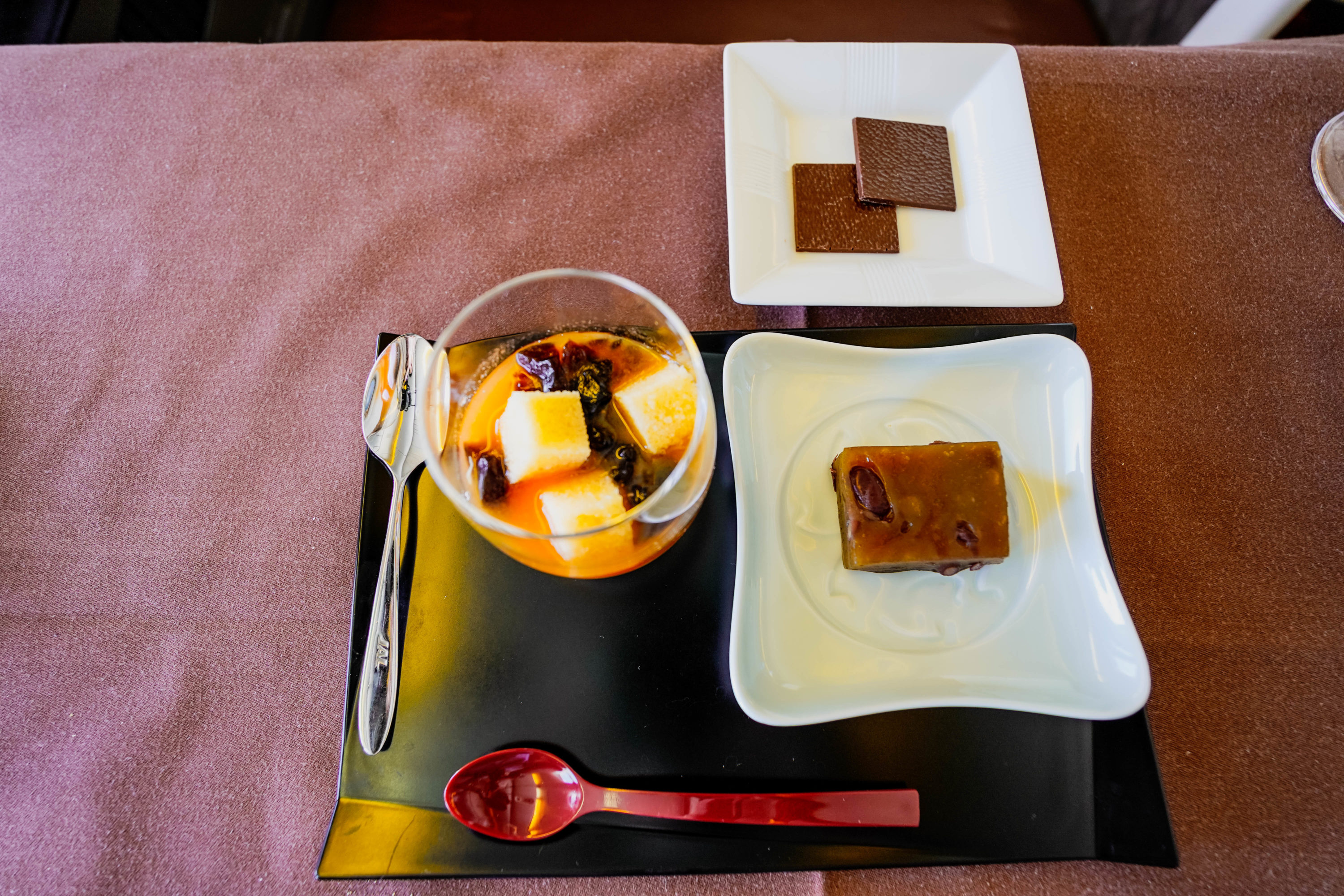Japan Airlines Boeing 777 300ER First Class Dessert