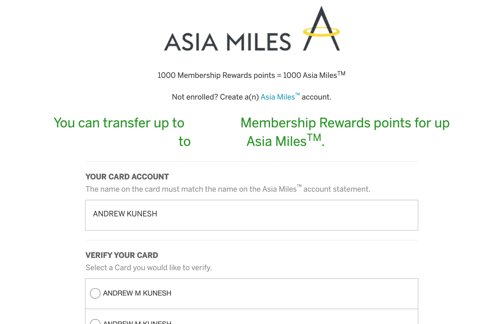 Linking Your Airline Account to American Express Membership Rewards