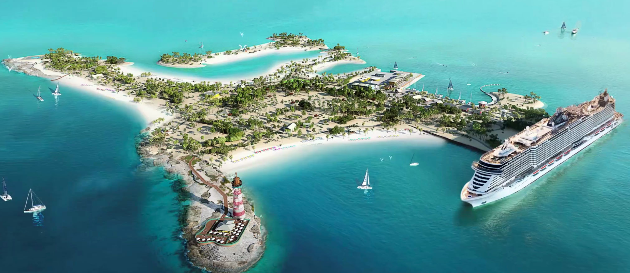 Ocean Cay is MSC Cruises' private island in the Bahamas. 