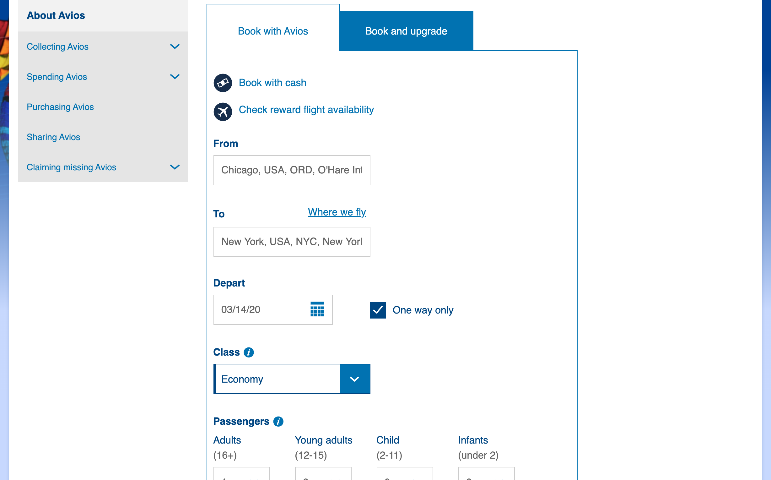 Searching For Avios Flights Searching For Avios Flights