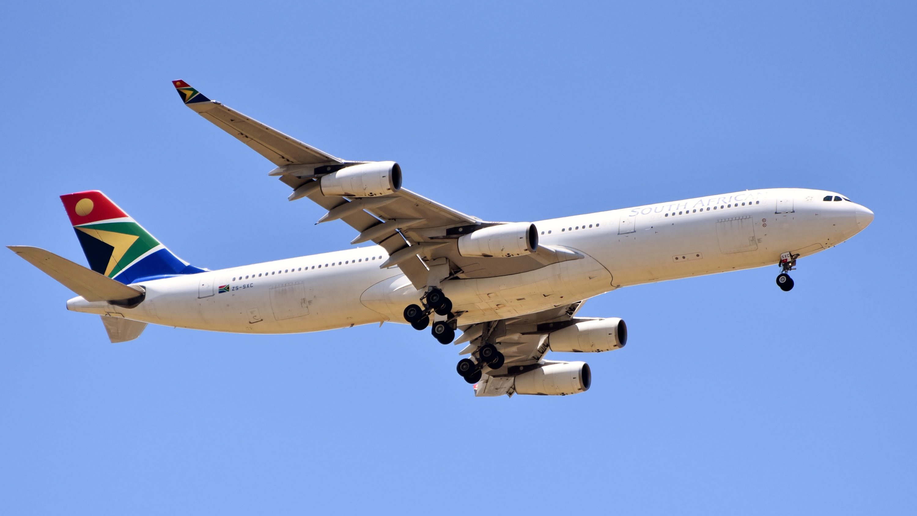 South African Airways ZS SZE South African Airways Airbus A340 ZS SXC Perth 2019