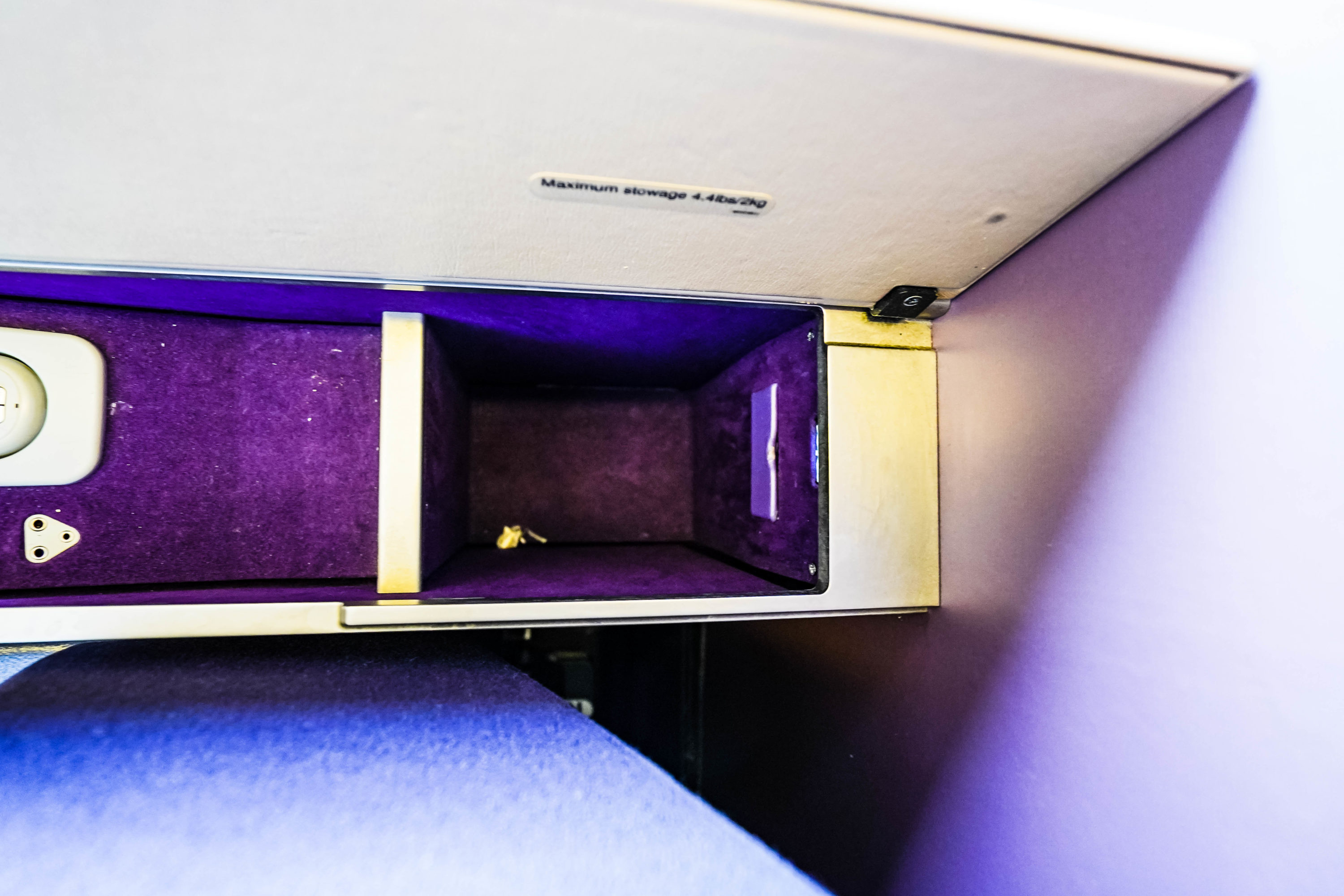 Thai Airways Boeing 747 400 First Class Storage compartment