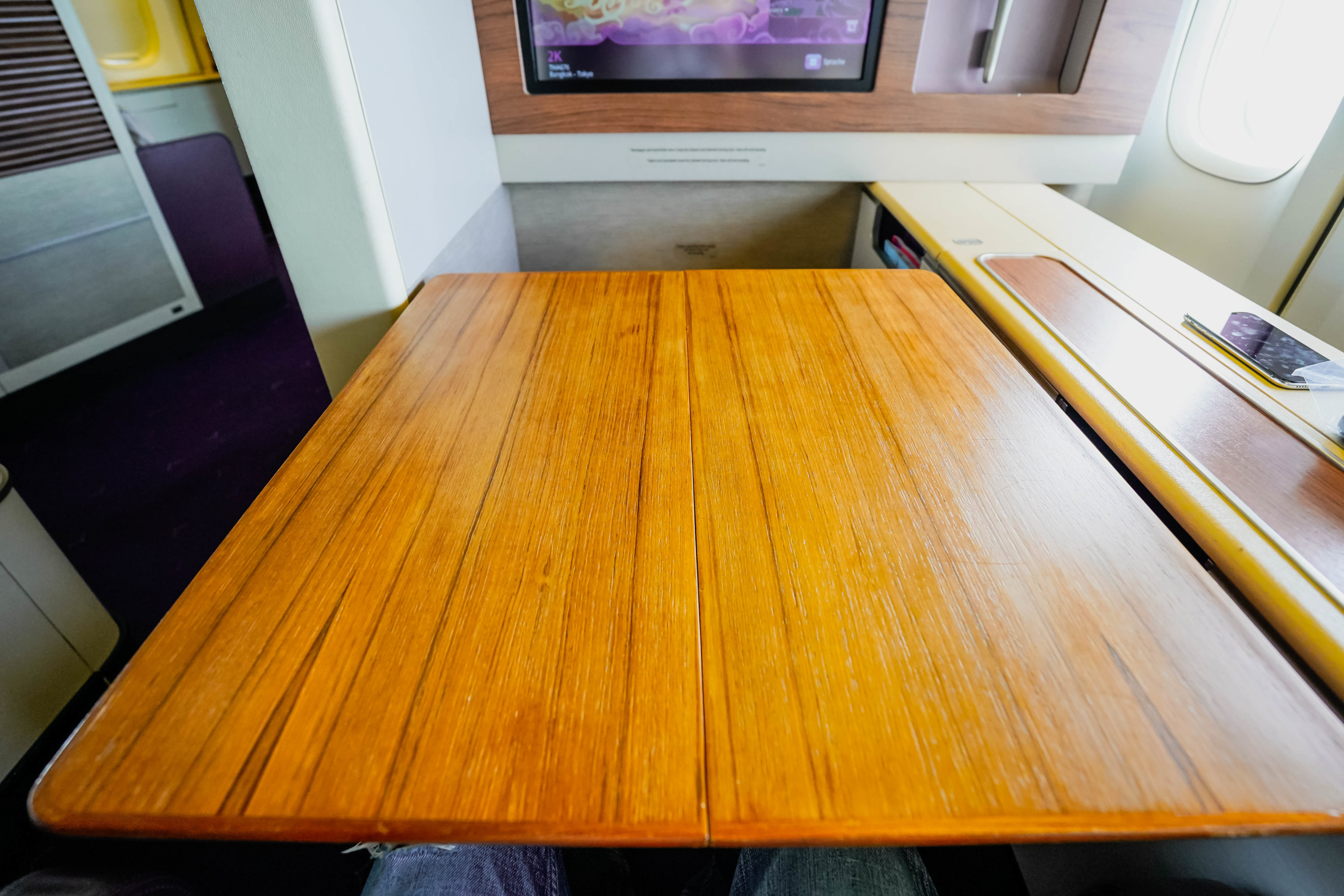 Thai Airways Boeing 747 400 First Class Tray Table